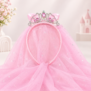 Girls Princess Crown Headband Cute Tiara Hair Band