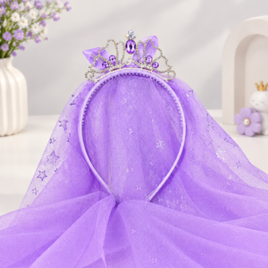 Girls Princess Crown Headband Cute Tiara Hair Band
