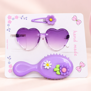 Baby Girls Accessories Combo Set Hair Clips, Hair Brush and Sunglass