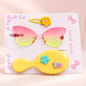 Baby Girls Accessories Combo Set Hair Clips, Hair Brush and Sunglass