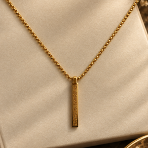 Ayatul Kursi Arabic Calligraphy Pendant Necklace in Stainless Steel